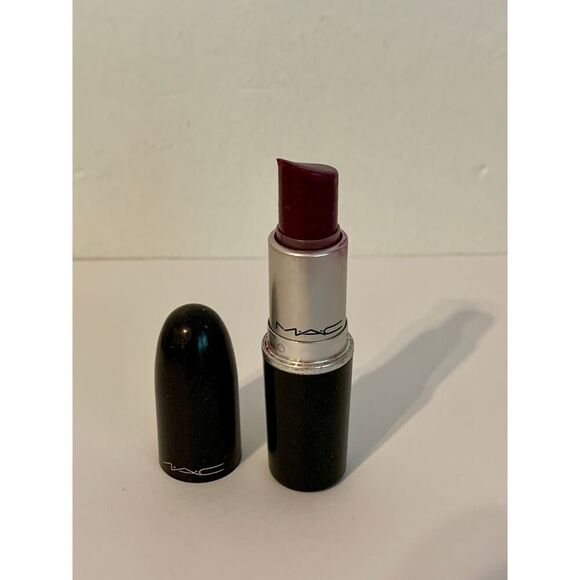 MAC Satin Lipstick REBEL USED Original Formula VTG Deep Purple *SEE PHOTOS* - Picture 6 of 11